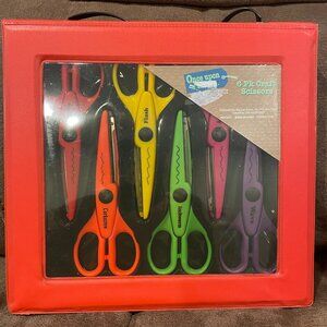 Set of 6 New Craft Decorative Edge Scissors